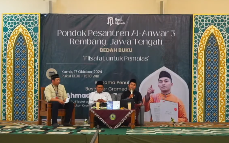 Ngaji Literasi, Gramedia Gelar Bedah Buku “Filsafat untuk Pemalas”